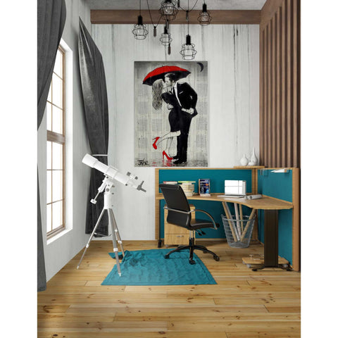 Image of 'The Kissing Rain' by Loui Jover, Canvas Wall Art,26 x 40