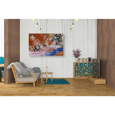 Image of 'Flowers Peacock' by Zigen Tanabe, Giclee Canvas Wall Art