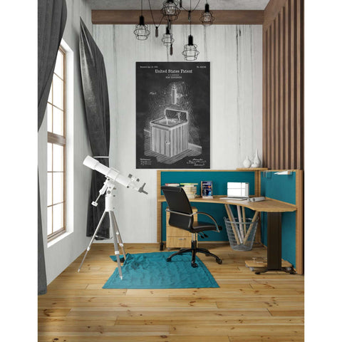 Image of 'Soap Dispenser Blueprint Patent Chalkboard' Canvas Wall Art,26 x 40