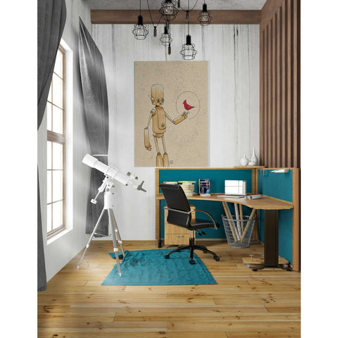 Image of 'Ink Bot Cardinal' by Craig Snodgrass, Canvas Wall Art,26 x 40