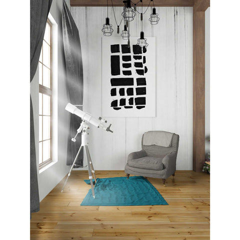 Image of 'Black and White Pattern II' by Linda Woods, Canvas Wall Art,26 x 40