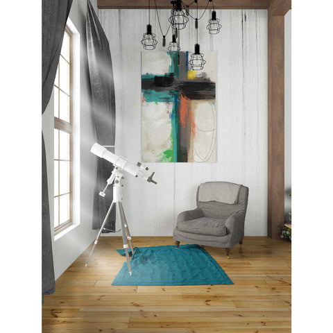Image of 'Contemporary Cross II' by Linda Woods, Canvas Wall Art,26 x 40