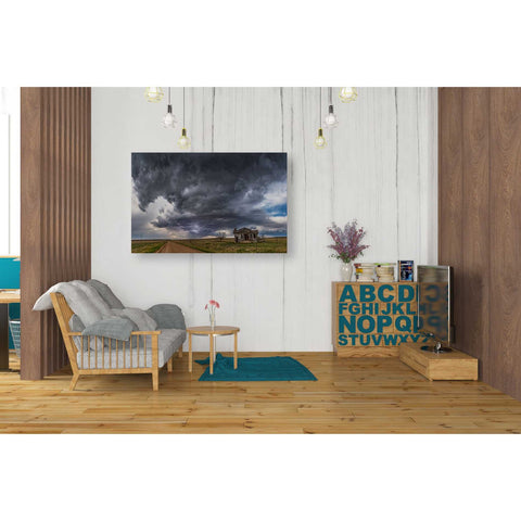 Image of 'Pawnee School Storm' by Darren White, Canvas Wall Art,26 x 40