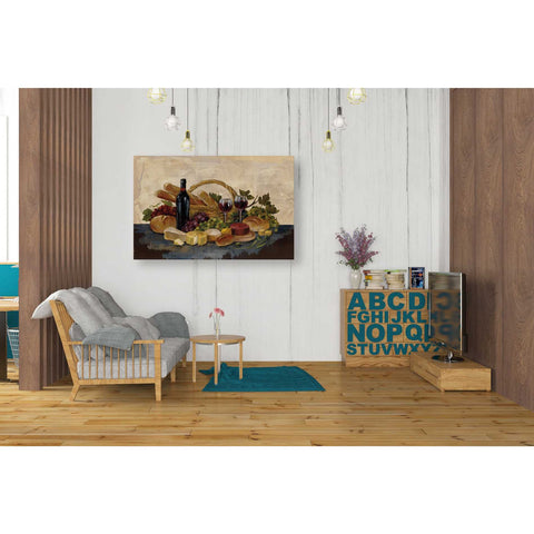 Image of 'Tuscan Evening Wine' by Silvia Vassileva, Canvas Wall Art,26 x 40