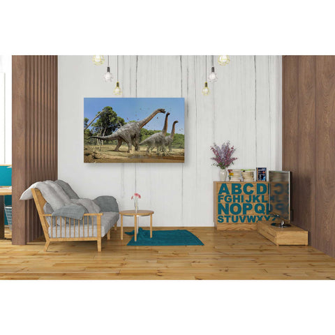 Image of 'Brachiosaurus' Canvas Wall Art,26 x 40