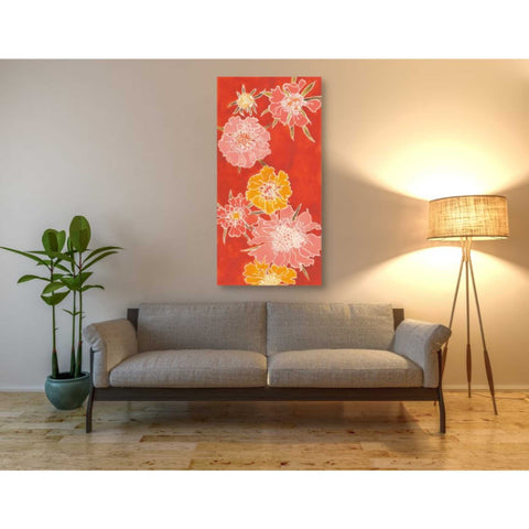 Image of 'Cloisonne Beauty I' by Shirley Novak, Canvas Wall Art,60 x 30