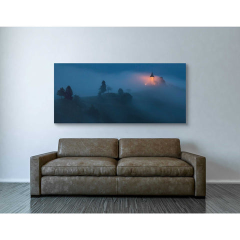 Image of 'Fog Rolls In' by Larry Malvin, Canvas Wall Art,30 x 60