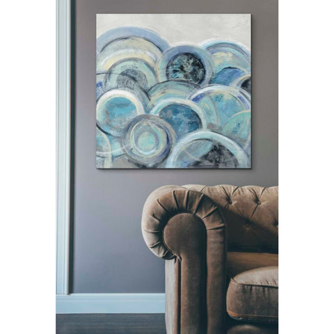 Image of 'Variation Blue Grey III' by Silvia Vassileva, Canvas Wall Art,37 x 37