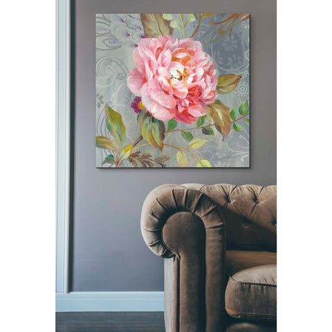 Image of 'Peonies and Paisley II' by Danhui Nai, Canvas Wall Art,37 x 37