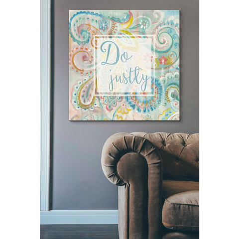 Image of 'Spring Dream Paisley II Pink Sentiment' by Danhui Nai, Canvas Wall Art,37 x 37