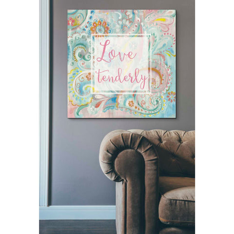 Image of 'Spring Dream Paisley III Pink Sentiment' by Danhui Nai, Canvas Wall Art,37 x 37