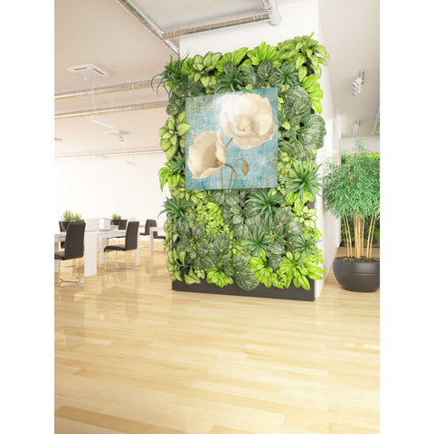 Image of 'Rich Poppies on Paisley' by Albena Hristova, Canvas Wall Art,37 x 37