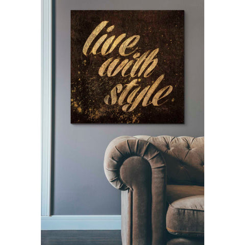 Image of 'Shoe Fetish Quotes III' by Emily Adams, Canvas Wall Art,37 x 37