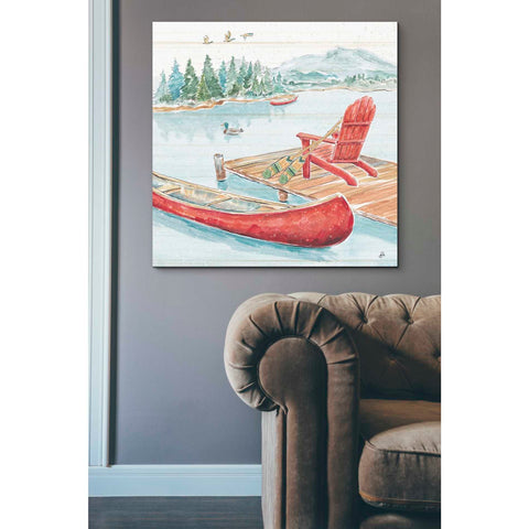 Image of 'Lake Moments IV' by Daphne Brissonet, Canvas Wall Art,37 x 37