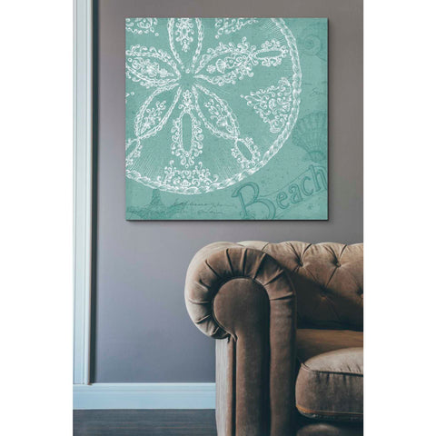 Image of 'Aqua Treasure II' by Daphne Brissonet, Canvas Wall Art,37 x 37