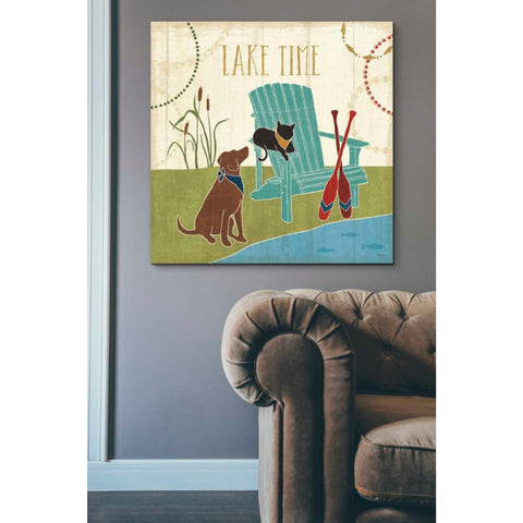 Image of 'Lake Pals IV' by Veronique Charron, Canvas Wall Art,37 x 37