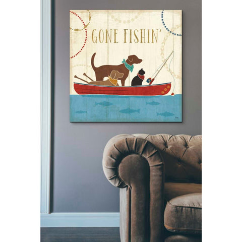 Image of 'Lake Pals III' by Veronique Charron, Canvas Wall Art,37 x 37