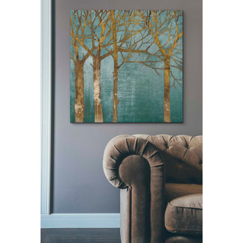 Image of 'Golden Day Turquoise' by Kathrine Lovell, Canvas Wall Art,37 x 37