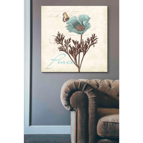 Image of 'Touch of Blue I - Peace' by Katie Pertiet, Canvas Wall Art,37 x 37
