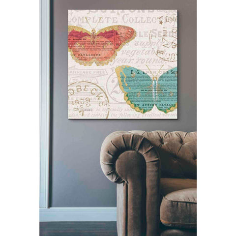 Image of 'Bookshelf Botanical VII' by Katie Pertiet, Canvas Wall Art,37 x 37