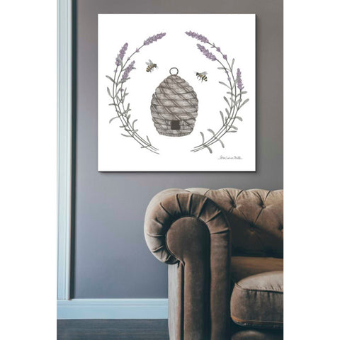Image of 'Happy to Bee Home II' by Sara Zieve Miller, Canvas Wall Art,37 x 37