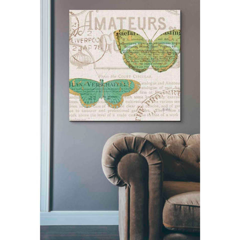 Image of 'Bookshelf Botanical IX' by Katie Pertiet, Canvas Wall Art,37 x 37