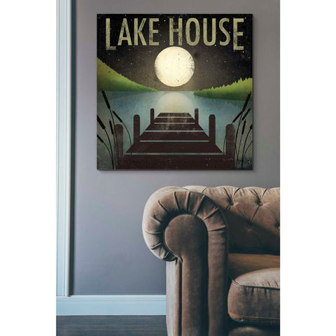 Image of 'Lake House' by Ryan Fowler, Canvas Wall Art,37 x 37