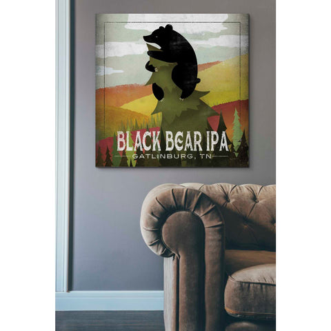 Image of 'Leaf Peeper Black Bear IPA' by Ryan Fowler, Canvas Wall Art,37 x 37