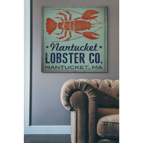 Image of 'Nantucket Lobster Square' by Ryan Fowler, Canvas Wall Art,37 x 37