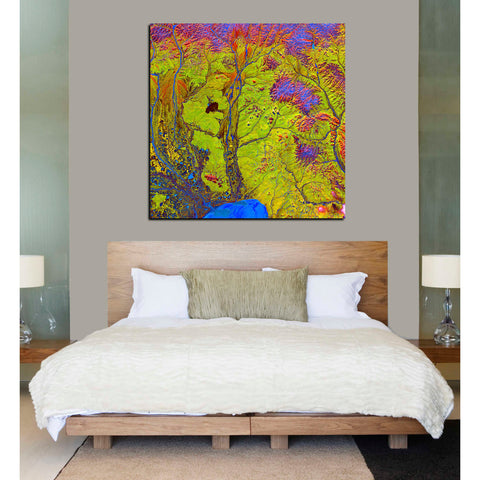 Image of 'Earth As Art: Siberian Ribbons' Canvas Wall Art,37 x 37