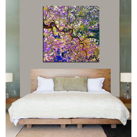 Image of 'Earth As Art: Tessera Mosaic' Canvas Wall Art,37 x 37