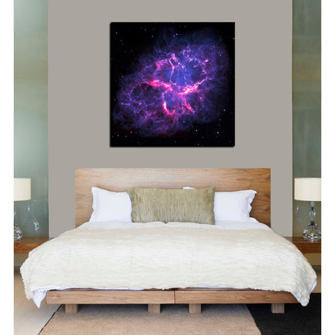 Image of 'Crab Nebula' Hubble Space Telescope Canvas Wall Art,37 x 37