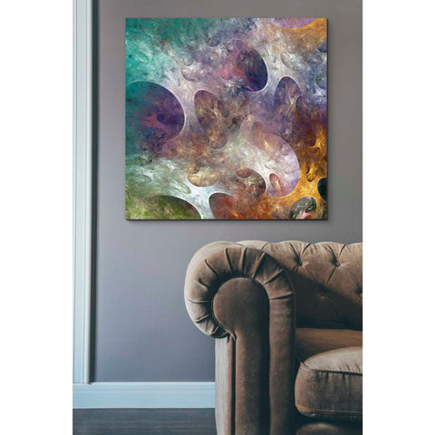 Image of 'Lunar Tiles IV' by James Burghardt, Canvas Wall Art,37 x 37