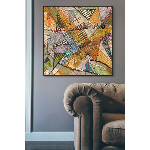 Image of 'Modern Map of D.C.' by Nikki Galapon Giclee Canvas Wall Art
