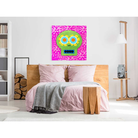 Image of 'Day Of The Dead I' by Linda Woods, Canvas Wall Art,37 x 37