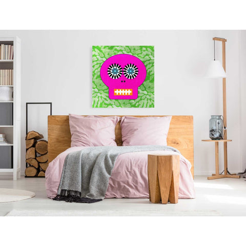 Image of 'Day Of The Dead II' by Linda Woods, Canvas Wall Art,37 x 37