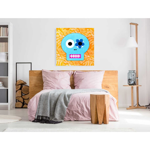 Image of 'Day Of The Dead III' by Linda Woods, Canvas Wall Art,37 x 37