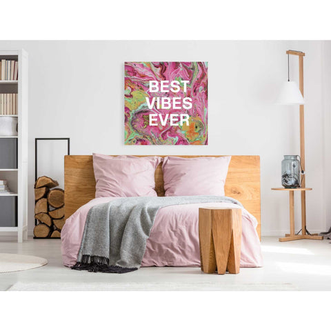 Image of 'Best Vibes Ever' by Linda Woods, Canvas Wall Art,37 x 37
