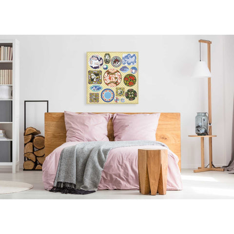 Image of 'Japanese Antique Plates' by Zigen Tanabe, Giclee Canvas Wall Art