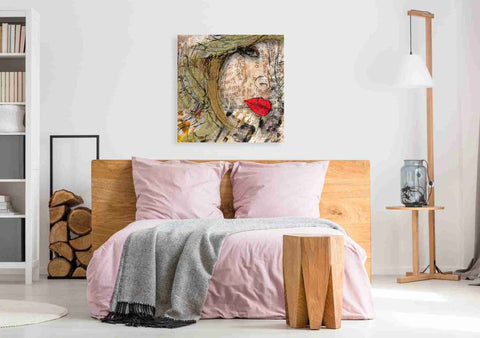 Image of 'Ladylips' by Karen Smith, Canvas Wall Art,37x37