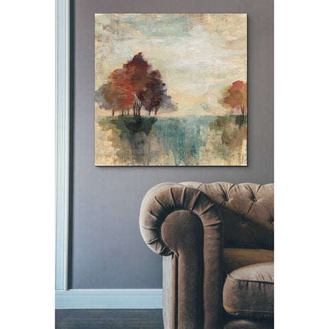 Image of 'Landscape Monotype II' by Silvia Vassileva, Canvas Wall Art,37 x 37