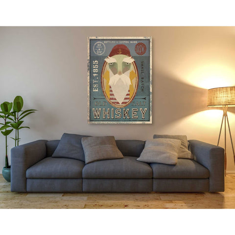 Image of 'Fisherman VIII Old Salt Whiskey' by Ryan Fowler, Canvas Wall Art,40 x 54