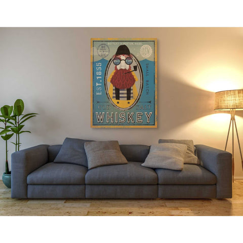 Image of 'Fisherman IV Old Salt Whiskey' by Ryan Fowler, Canvas Wall Art,40 x 54