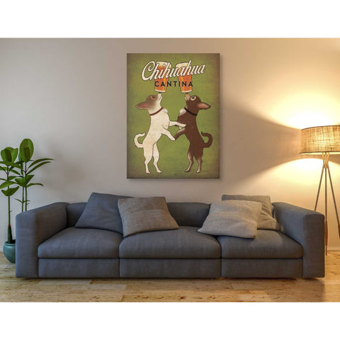 Image of 'Double Chihuahua v2' by Ryan Fowler, Canvas Wall Art,40 x 54