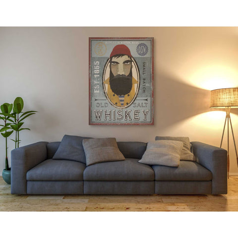 Image of 'Fisherman VI Old Salt Whiskey' by Ryan Fowler, Canvas Wall Art,40 x 54