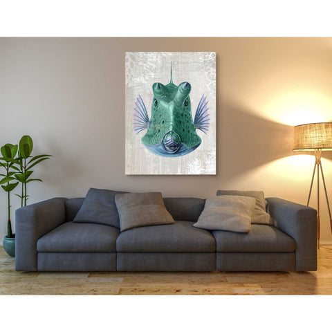 Image of 'Cowfish' by Fab Funky Giclee Canvas Wall Art