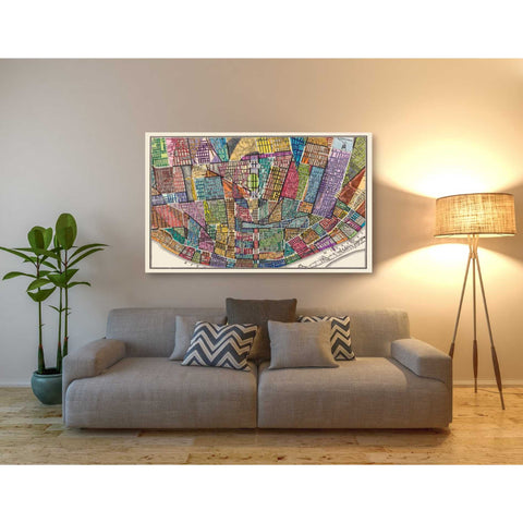 Image of 'Modern Map of St. Louis' by Nikki Galapon Giclee Canvas Wall Art
