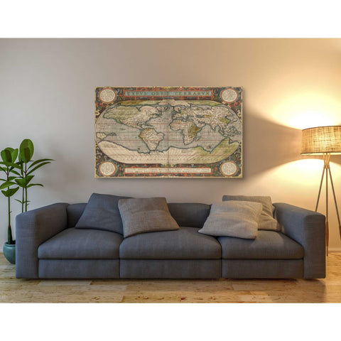 Image of 'Antique World Map 36x48' by Vision Studio Giclee Canvas Wall Art