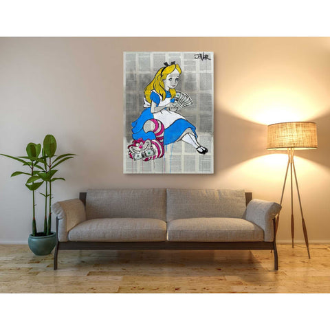 Image of 'Alice In Moneyland' by Loui Jover, Canvas Wall Art,40 x 54