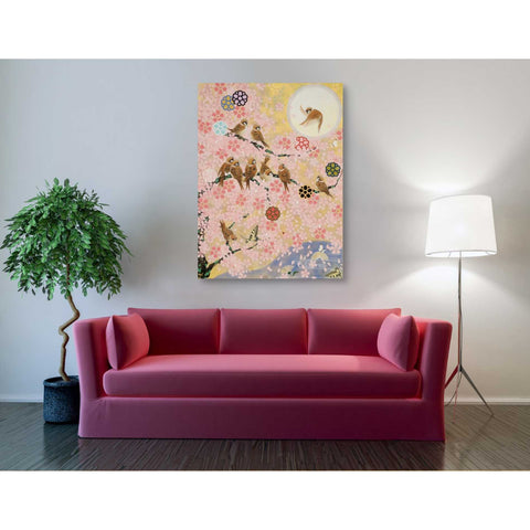 Image of 'Jolly Sparrows' by Zigen Tanabe, Giclee Canvas Wall Art